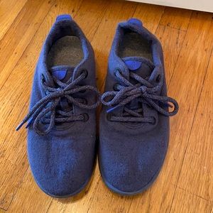 Barely used blue Allbirds sneakers